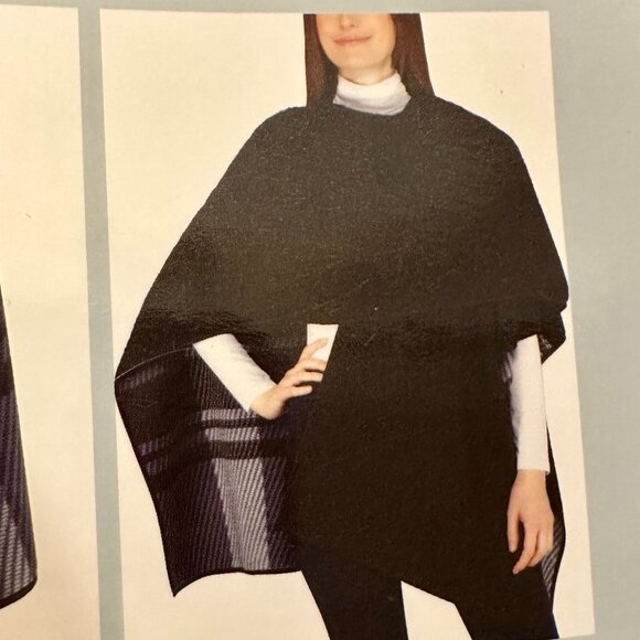 New Ike Behar Reversible Fashion Wrap With High Pile Fleece One Size Soft Warm - Picture 6 of 9